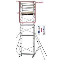 vendita online Modulo 2 per trabattello alto Trabattelli in alluminio Facal